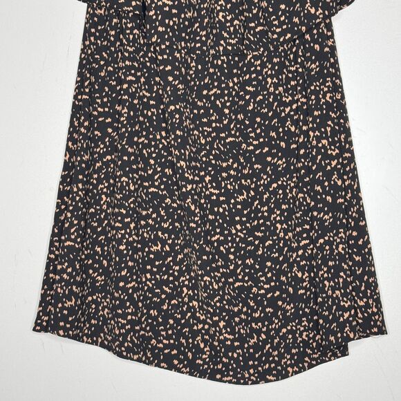 Lulus Adventurous Type Black Dot Off-the-Shoulder Mini Dress Women's Size Medium - Picture 5 of 9